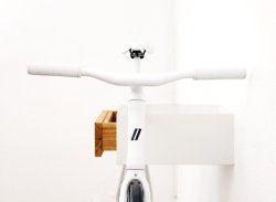 Mikili bicycle rack in white