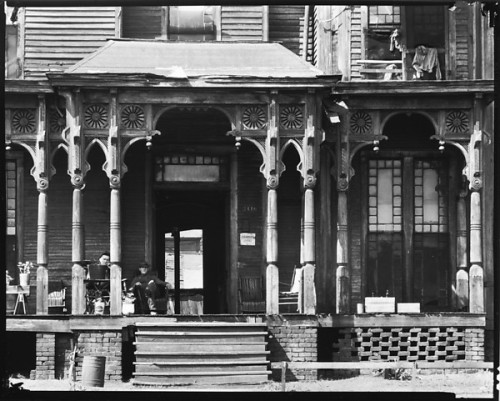 Walker Evans, Boarding House Porch, Birmingham, Alabama, 1936