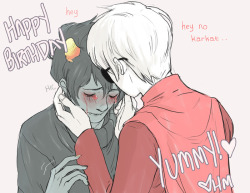 msphamletmachine:  ♥HAPPY BIRTHDAY, YUMMY!♥ You are such a sweetheart and it’s been so wonderful watching you and you INCREDIBLE art this year! I wish you all the best!    