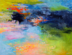 Themaryrobertson:  Echo Lagoon  Acrylic On Canvas, 50X65 Inches, Mary Robertson,