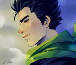 burythekidd:My brother got sick so I’m staying at my grandma’s house to take care of him. I’m using her net to upload this. I made this at yesterday’s stream. A quick color practice with Genji.