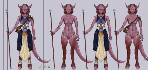 Sketch concept of tiefling psion