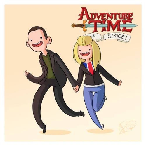 rheasilva:  This Doctor Who/Adventure Time Mashup Is So. Damn. Charming. http://owlhaus.tumblr.com/ 