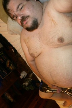 nastypigkeith:  My fat pig dick -loves- these shiny silky shorts 
