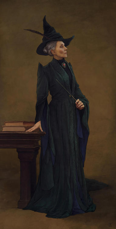 Potrait of Madame Minerva McGonagall by Vladislav Pantic