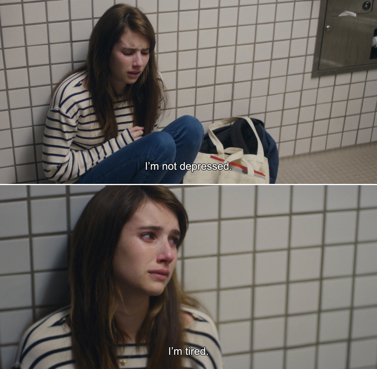anamorphosis-and-isolate:  ― Palo Alto (2013)April: I’m not depressed. I’m