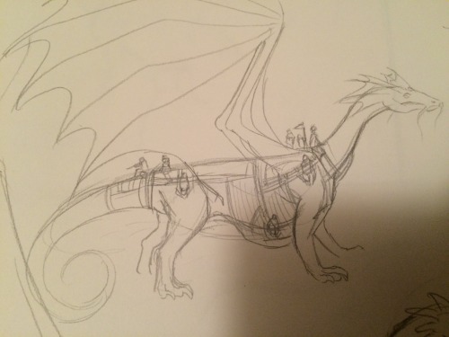 saeto15:Also I went through a temeraire phase and sketched these after reading the first three books