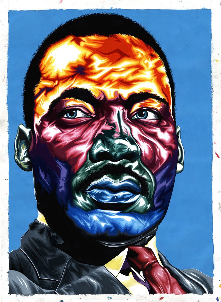 missdanidaniels:  theonlymagicleftisart:  Badass Celebrity Portraits by Carty Sewill