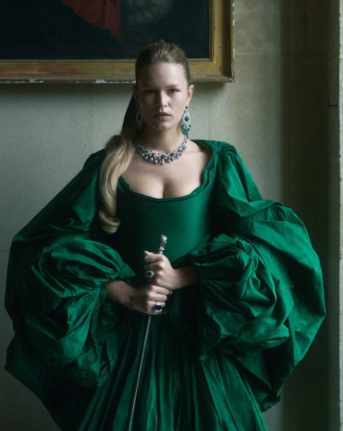 Anna Ewers photographed for Vogue Paris December 2019/January 2020