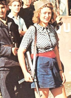 Simone Segouin, female French Resistance