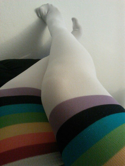 Full rainbow socks are so last year