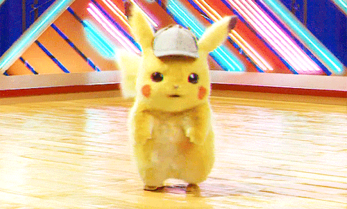 captainpoe: Detective Pikachu dancing! pika ，pikapi，pikachu，pikapika！！！