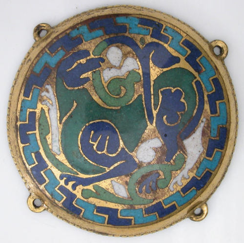 Quadruped (one of five medallions from a coffret), Metropolitan Museum of Art: Medieval ArtGift of J