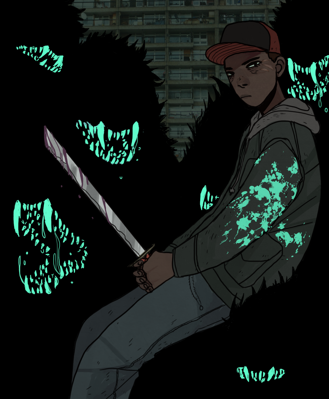 dannyqhantom:  big alien gorilla wolf mother fuckers 