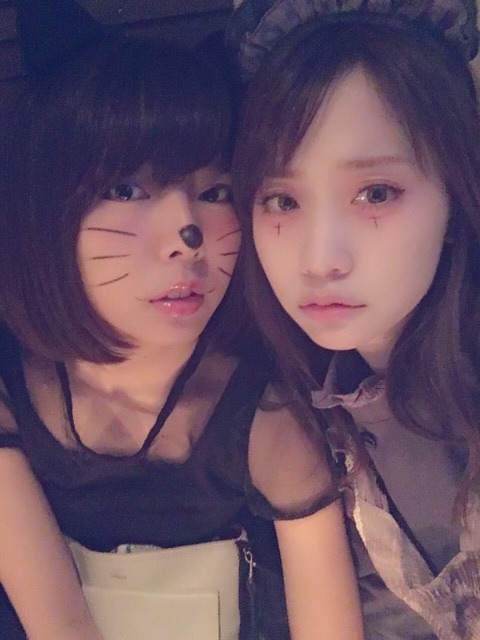 namiyorirobinha:  永尾まりや　ブログ「MARIYAGI BLOG」「Halloween night」より20151102　19：41永尾まりや　板野友美中村麻里子　武藤十夢　前田亜美　中西智代梨　小笠原茉由　高城亜樹　内田眞由美