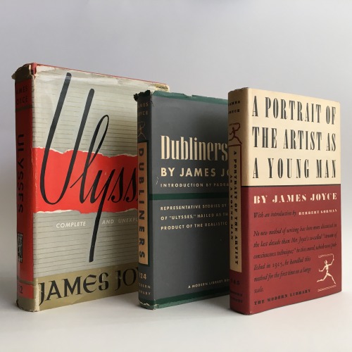 macrolit:Vintage James Joyce editions from Modern Library