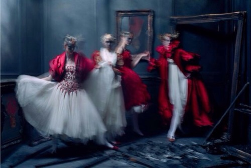 the-widows-of-culloden:Models wear Alexander McQueen A/W 2008, photographed by Tim Walker for Vogue.