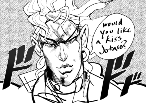 watatanza:Stream taught me the secrets of clip art, so i drew a long faced dio to test them.