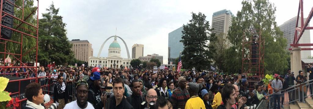 millennialau:  Photos from today’s ongoing rally #FergusonOctober 