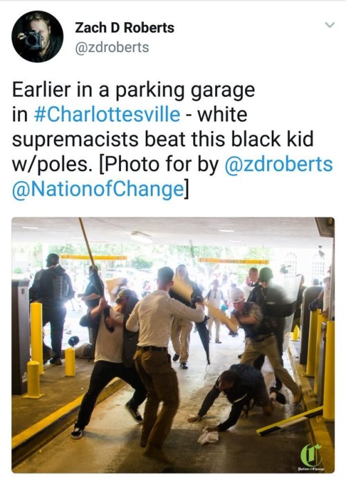 lagonegirl:  They beat this man literally right next to the police station but there were 0 cops present to keep these people in line. #Charlottesville   