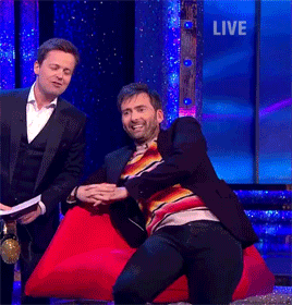 mizgnomer:  Furniture Abuse by David Tennant Bonus:  