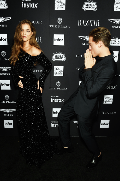 carpetdiem:BARBARA PALVIN, DYLAN SPROUSE‘ICONS by Carine Roitfeld’ Harper’s Bazaar Celebration, New 