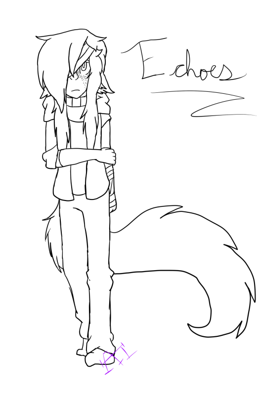 EchoesMy New Little Oc. I've Done At Least One Drawing Of Them But They Now Haves A Name: EchoesThey're