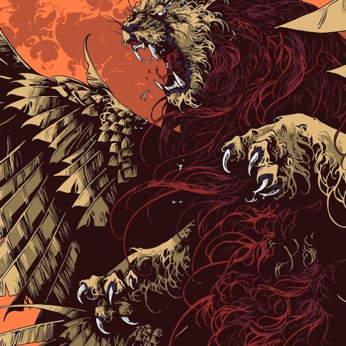 Flying ferocity. Fragment of an illustration for Impericon Festivals 2019.