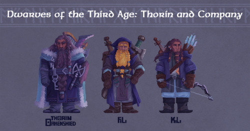 89ravenclaw: Dwarves of the Third Age: Thorin &amp; CompanyFollow up piece to my previous  