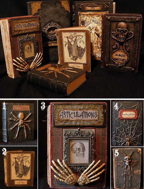 halloweencrafts:DIY Halloween Altered Books - Tutorials and Printables IncludedUpdated Links 2019Thi