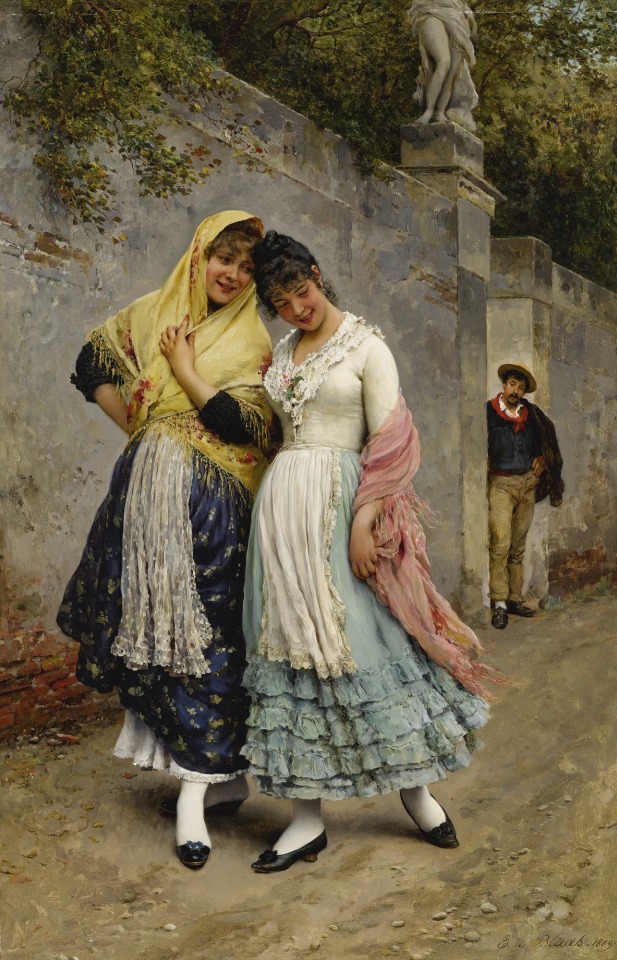 timelesswomen:zpiernikapaz:timelesswomen:pvrrhadve:hymnsofheresy:Eugene de Blass (The Flirtation | Confidences)lesbian icons These paintings are filled with such tenderness.Where did you find all these images of me and my girlfriend?Little did you know