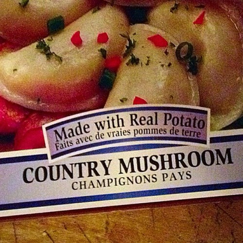 Ha! Tried out some different varieties of store bought frozen perogies and was sorely disappointed w