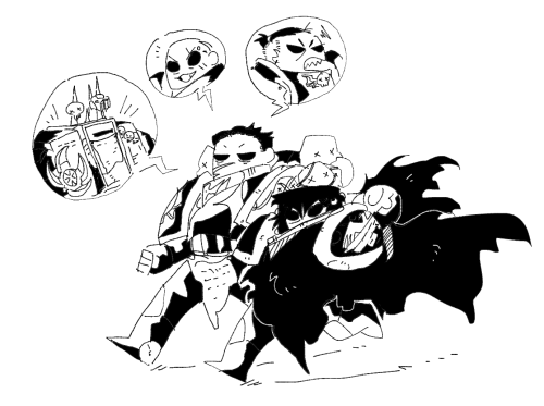 A doodle of some more characters from the custom warband comic thing I’ve been working on. The warba