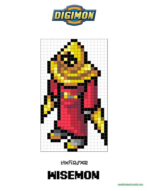 Digimon:  WisemonDigimon is owned by Saban, Toei Animation, and Bandai.Find more Digimon perler