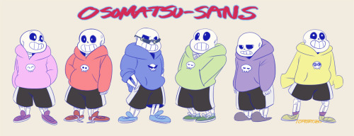 tomorobo-illust: Papyrus wakes up to a commotion and finds that his brother is split into six. Each