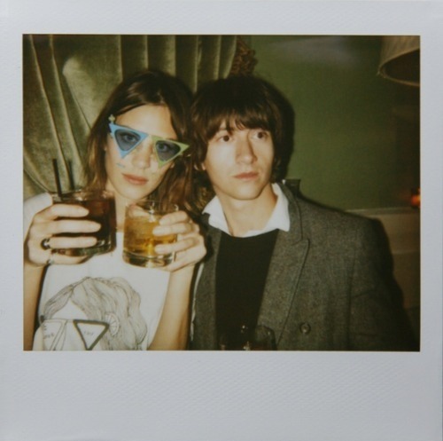 galadreamsofparadise:Polaroids of Alexa Chung and Alex Turner