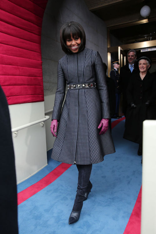 glamour: Michelle Obama in Thom Browne at the Swearing-In Ceremony