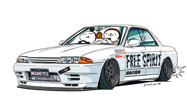ozizo art show - CRAZY CAR ART ”HCR32” 「 I drew the Nissan