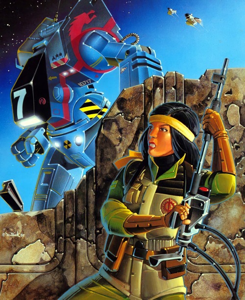 AI upscale of Galtor Campaign cover artwork by David R. Deitrick, published in 1987, link to full re