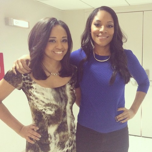 I ran into @judgefaithTV at 30 Rock tonight! #blackladylawyersFTW