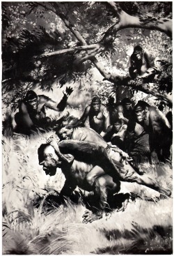 Tarzan of the Apes by Zdenek Burian, reprinted