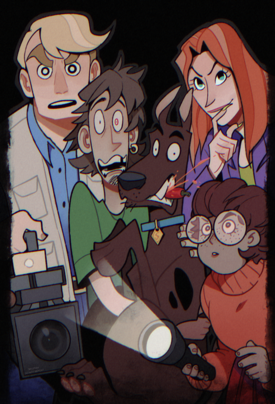 xkumah:Wanted to draw the crew after rewatching Zombie Island for the first time