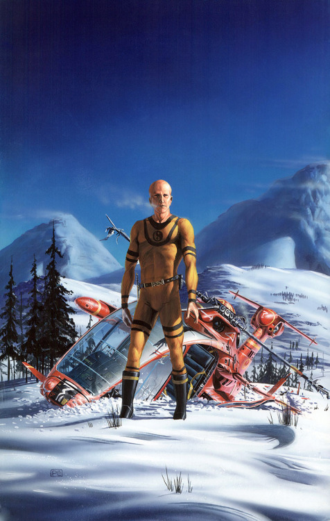 siryl: Cover art by Peter Elson for Mutant by Henry Kuttner.  It was reused in Galactic Encounters: 