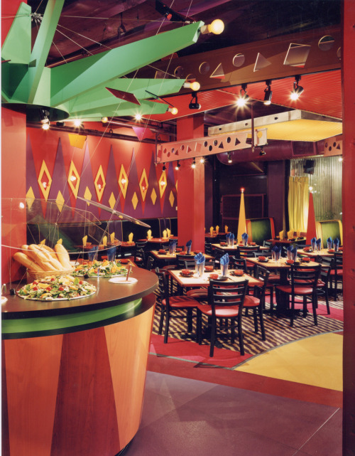 newwavearch90:Fire + Ice restaurant interiors from various Boston-area locations, designed by Connor