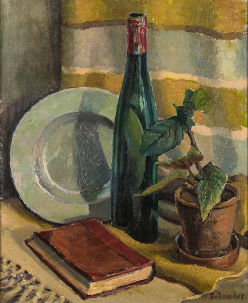 Still Life  -  Nils RelanderDanish,1902- ?oil on canvas, 46 x 38 cm