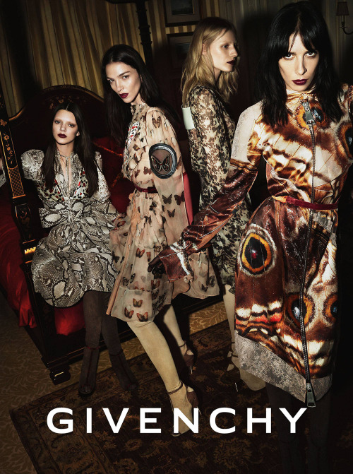 system2:  Kendall Jenner, Mariacarla Boscono, Julia Nobis and Jamie Bochert for Givenchy A/W 2014, by Mert Alas & Marcus Piggott. 