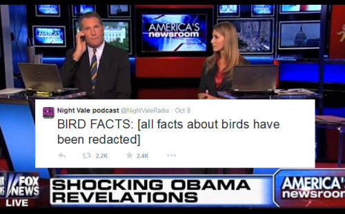 greenglowsgold: Fox News + Night Vale tweets