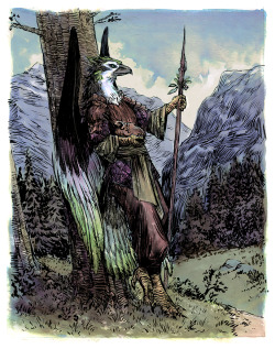 Reko is an Aarakocra druid. His breastplate is made of tree bark and he carries a wooden spear.
Social links and prints:
Inprnt (new): https://www.inprnt.com/gallery/vageliokal/
Instagram: https://www.instagram.com/vageliokal/
Reddit:...
