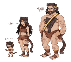 height comparison of beast!blake and her