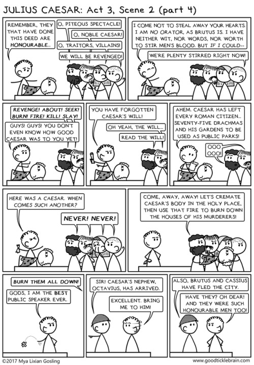 goodticklebrain:OK! Enough holiday shenanigans. Let’s get back to Julius Caesar. If you remember, wh